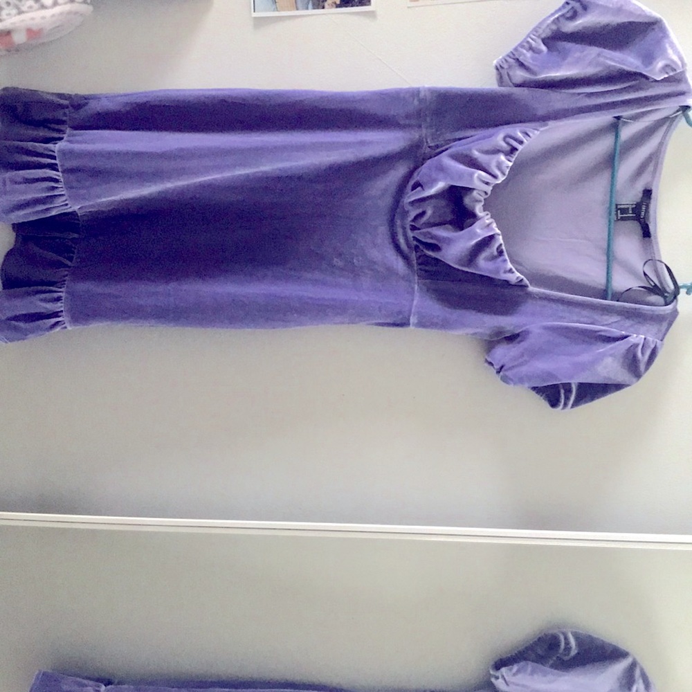 Forever 21 purple velvet dress